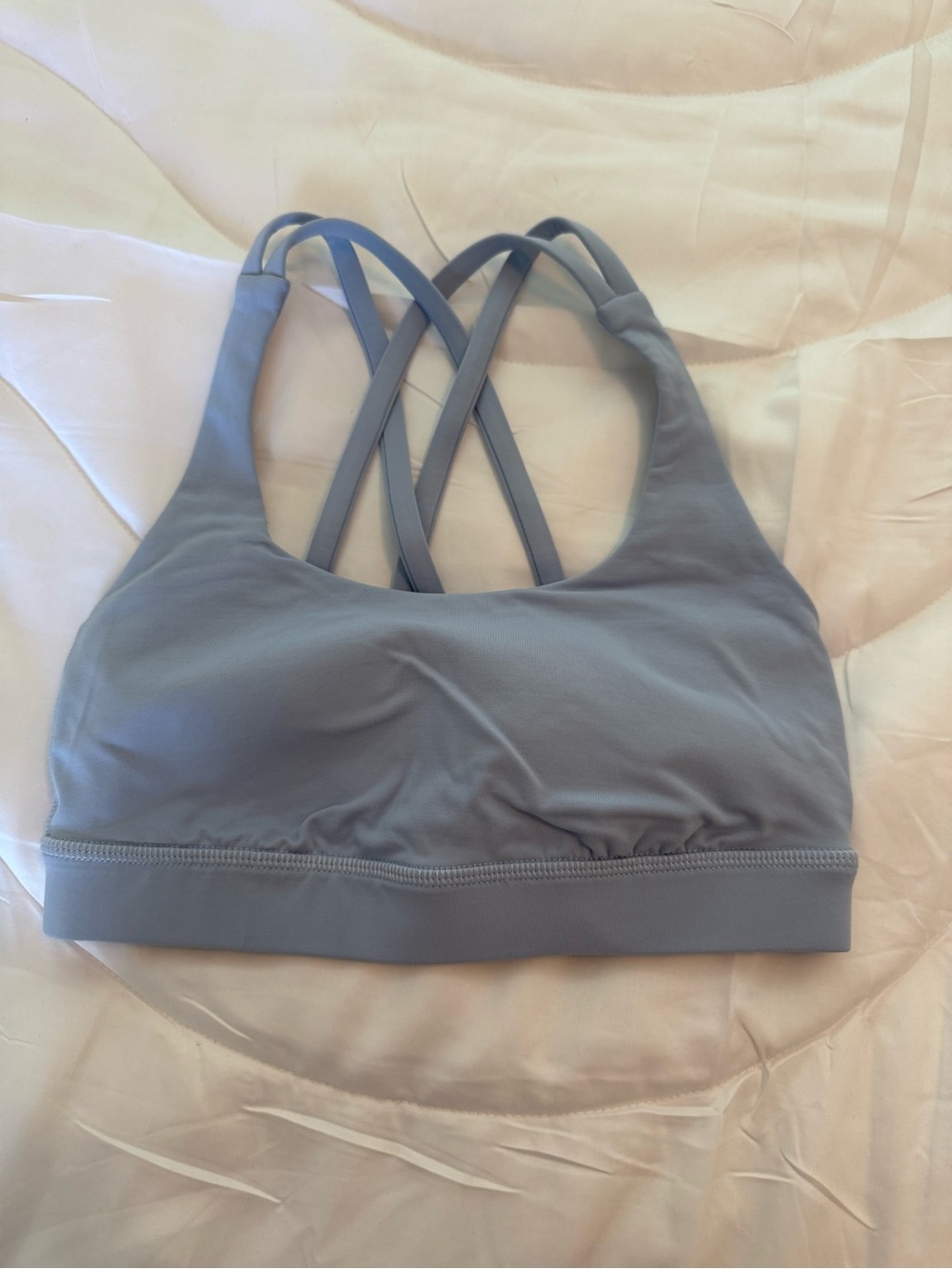 lululemon athletica Light Blue Crossback Sports Bra